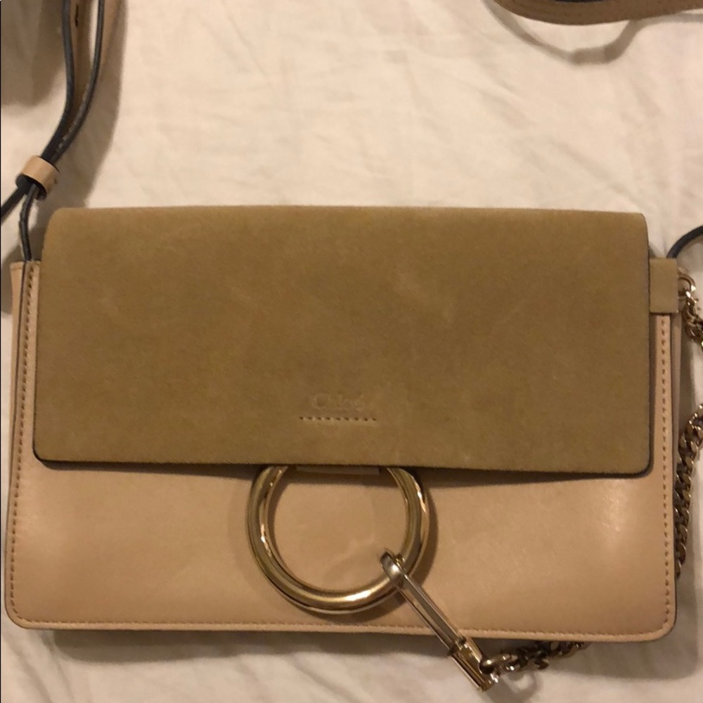 Chloe small Faye Crossbody Bag (nude)